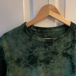 Urban Renewal Dark Green Tie-Dye Short Sleeve Tee